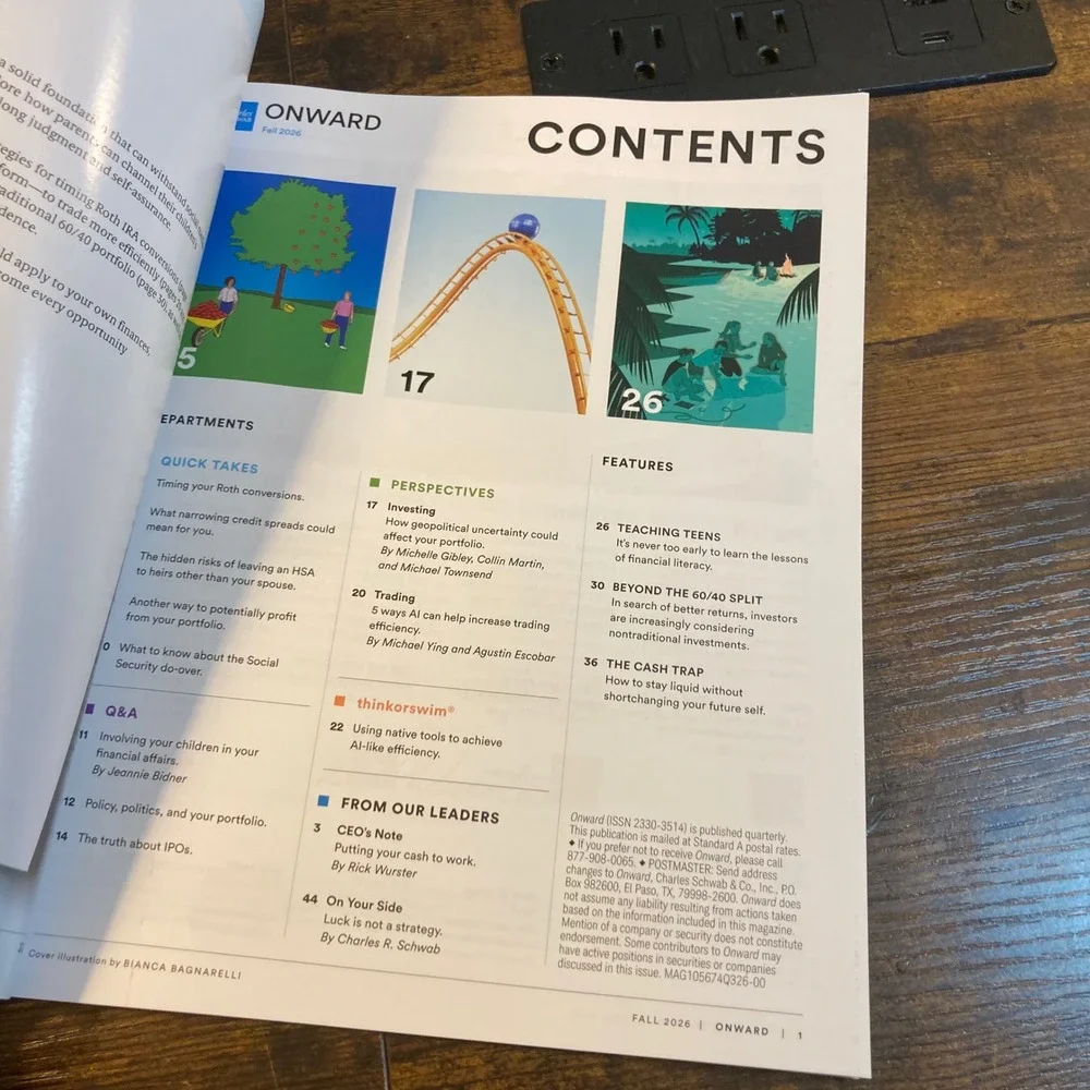 Charles Schwab Onward Fall 2026 All Together Now Investing Magazine